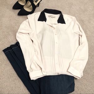 LOFT Cream Blouse (S)